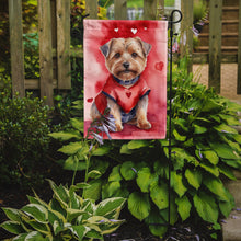 Load image into Gallery viewer, Norfolk Terrier Valentine’s Day Garden Flag – Dog-Themed Heart Yard Decor
