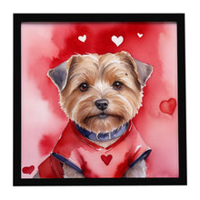 Load image into Gallery viewer, Norfolk Terrier My Valentine Framed Metal Print