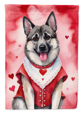 Load image into Gallery viewer, Norwegian Elkhound My Valentine House Flag