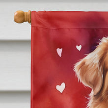 Load image into Gallery viewer, Nova Scotia Duck Tolling Retriever My Valentine House Flag