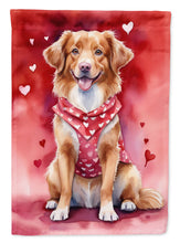 Load image into Gallery viewer, Nova Scotia Duck Tolling Retriever My Valentine House Flag