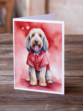 Load image into Gallery viewer, Otterhound My Valentine Greeting Cards - Blank Note Cards – 8-Pack of Artist-Designed Cards with Envelopes
