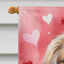 Load image into Gallery viewer, Pekingese My Valentine House Flag