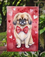 Load image into Gallery viewer, Pekingese Valentine’s Day Garden Flag – Dog-Themed Heart Yard Decor
