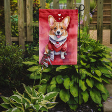 Load image into Gallery viewer, Corgi Valentine’s Day Garden Flag – Dog-Themed Heart Yard Decor