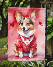 Load image into Gallery viewer, Corgi Valentine’s Day Garden Flag – Dog-Themed Heart Yard Decor