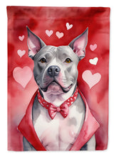 Load image into Gallery viewer, Pit Bull Terrier Valentine’s Day Garden Flag – Dog-Themed Heart Yard Decor