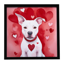 Load image into Gallery viewer, Pit Bull Terrier My Valentine Framed Metal Print