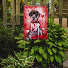Load image into Gallery viewer, Pointer Valentine’s Day Garden Flag – Dog-Themed Heart Yard Decor