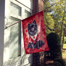 Load image into Gallery viewer, Pomeranian My Valentine House Flag