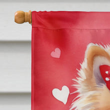 Load image into Gallery viewer, Pomeranian My Valentine House Flag