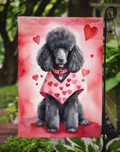 Load image into Gallery viewer, Black Poodle Valentine’s Day Garden Flag – Dog-Themed Heart Yard Decor