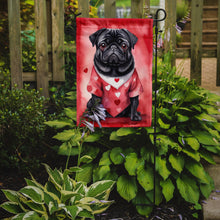 Load image into Gallery viewer, Pug Valentine’s Day Garden Flag – Dog-Themed Heart Yard Decor