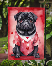 Load image into Gallery viewer, Pug Valentine’s Day Garden Flag – Dog-Themed Heart Yard Decor