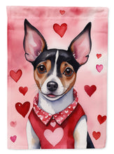 Load image into Gallery viewer, Rat Terrier My Valentine House Flag
