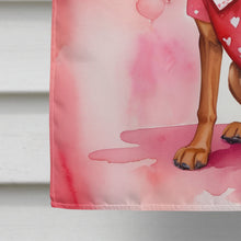 Load image into Gallery viewer, Redbone Coonhound My Valentine House Flag