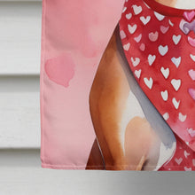 Load image into Gallery viewer, Rhodesian Ridgeback My Valentine House Flag
