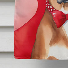 Load image into Gallery viewer, Rhodesian Ridgeback My Valentine House Flag