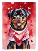 Load image into Gallery viewer, Rottweiler My Valentine House Flag