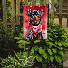 Load image into Gallery viewer, Rottweiler Valentine’s Day Garden Flag – Dog-Themed Heart Yard Decor