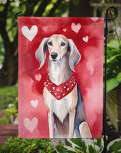 Load image into Gallery viewer, Saluki Valentine’s Day Garden Flag – Dog-Themed Heart Yard Decor
