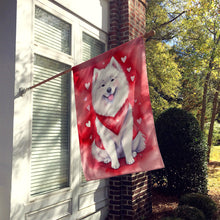 Load image into Gallery viewer, Samoyed My Valentine House Flag