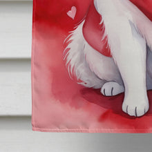 Load image into Gallery viewer, Samoyed My Valentine House Flag
