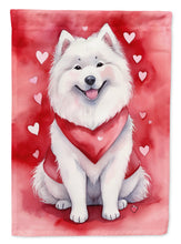 Load image into Gallery viewer, Samoyed Valentine’s Day Garden Flag – Dog-Themed Heart Yard Decor