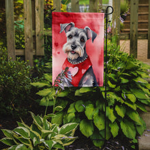 Load image into Gallery viewer, Schnauzer Valentine’s Day Garden Flag – Dog-Themed Heart Yard Decor
