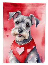 Load image into Gallery viewer, Schnauzer Valentine’s Day Garden Flag – Dog-Themed Heart Yard Decor