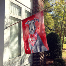 Load image into Gallery viewer, Scottish Deerhound My Valentine House Flag