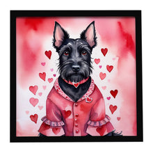 Load image into Gallery viewer, Scottish Terrier My Valentine Framed Metal Print