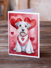 Load image into Gallery viewer, Sealyham Terrier My Valentine Greeting Cards - Blank Note Cards – 8-Pack of Artist-Designed Cards with Envelopes