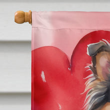 Load image into Gallery viewer, Sheltie My Valentine House Flag