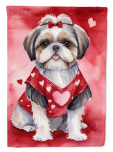 Load image into Gallery viewer, Shih Tzu My Valentine House Flag