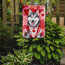 Load image into Gallery viewer, Siberian Husky Valentine’s Day Garden Flag – Dog-Themed Heart Yard Decor