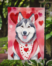 Load image into Gallery viewer, Siberian Husky Valentine’s Day Garden Flag – Dog-Themed Heart Yard Decor