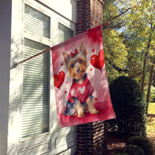 Load image into Gallery viewer, Silky Terrier My Valentine House Flag