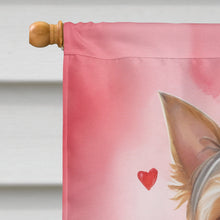 Load image into Gallery viewer, Silky Terrier My Valentine House Flag