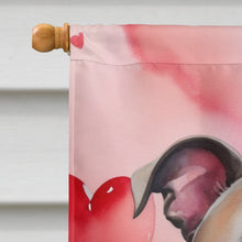 Load image into Gallery viewer, Staffordshire Bull Terrier My Valentine House Flag