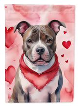 Load image into Gallery viewer, Staffordshire Bull Terrier My Valentine House Flag