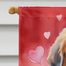 Load image into Gallery viewer, Tibetan Mastiff My Valentine House Flag