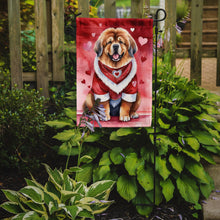 Load image into Gallery viewer, Tibetan Mastiff Valentine’s Day Garden Flag – Dog-Themed Heart Yard Decor