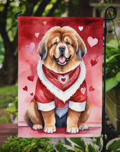 Load image into Gallery viewer, Tibetan Mastiff Valentine’s Day Garden Flag – Dog-Themed Heart Yard Decor