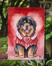 Load image into Gallery viewer, Tibetan Mastiff Valentine’s Day Garden Flag – Dog-Themed Heart Yard Decor