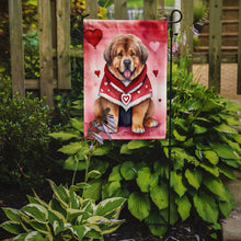 Load image into Gallery viewer, Tibetan Mastiff Valentine’s Day Garden Flag – Dog-Themed Heart Yard Decor