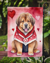 Load image into Gallery viewer, Tibetan Mastiff Valentine’s Day Garden Flag – Dog-Themed Heart Yard Decor