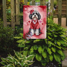 Load image into Gallery viewer, Tibetan Terrier Valentine’s Day Garden Flag – Dog-Themed Heart Yard Decor