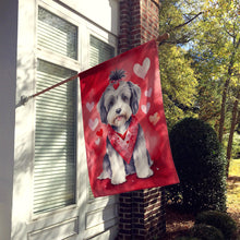Load image into Gallery viewer, Tibetan Terrier My Valentine House Flag