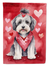 Load image into Gallery viewer, Tibetan Terrier My Valentine House Flag